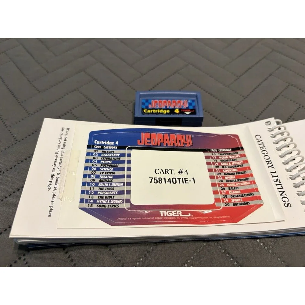 Jeopardy Handheld Game with Cartridge Bundle Tested